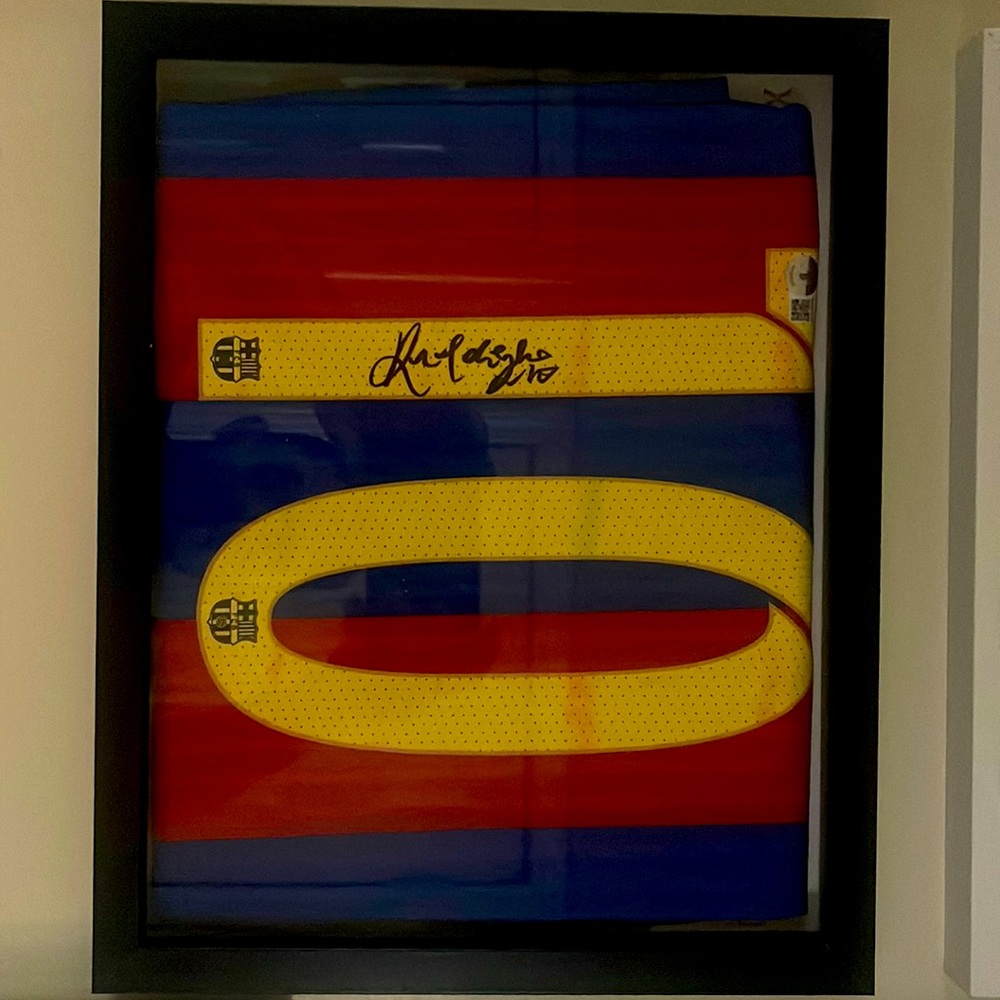 Ronaldinho signed Barcelona shirt